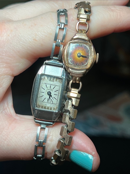 Estate Other - Antique Watch Lot Driva Ombré 10K Gold Filled Stratford USA & Cafaro Duro Brite